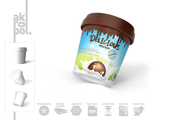 Download Ice Cream Mock Up Creative Photoshop Templates Creative Market