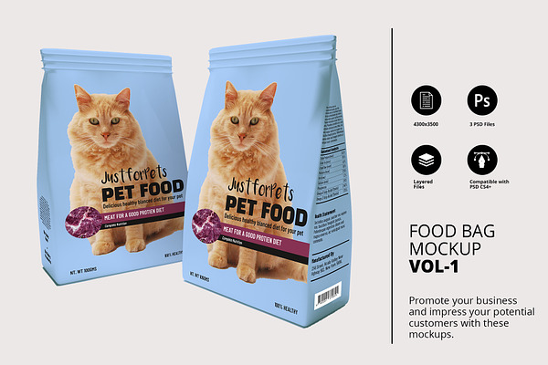 Download Food Bag Mockup Vol1 Creative Photoshop Templates Creative Market