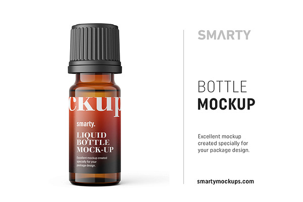 Download Essentaial Oil Bottle Mockup 30ml Creative Photoshop Templates Creative Market