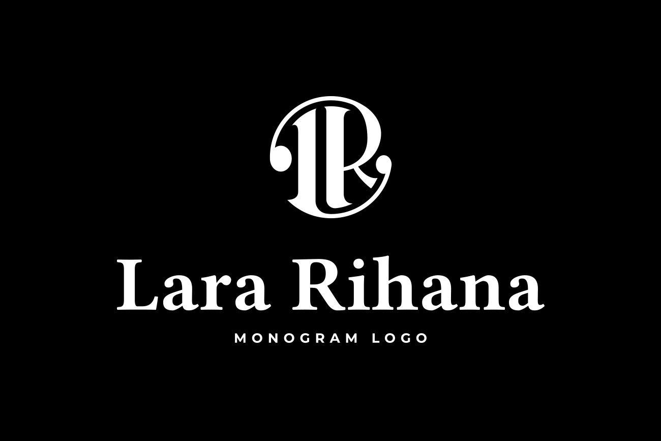 L R Letter Logo LR Monogram Classic | Creative Illustrator Templates