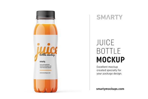 Download Carrot Juice Bottle Mockup Creative Photoshop Templates Creative Market