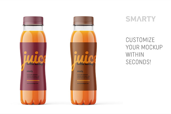 Download Carrot Juice Bottle Mockup Creative Photoshop Templates Creative Market