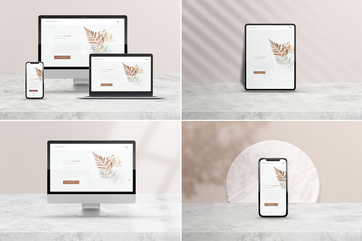 Download Elegant & Classy Device Mockups | Creative Photoshop Templates ~ Creative Market