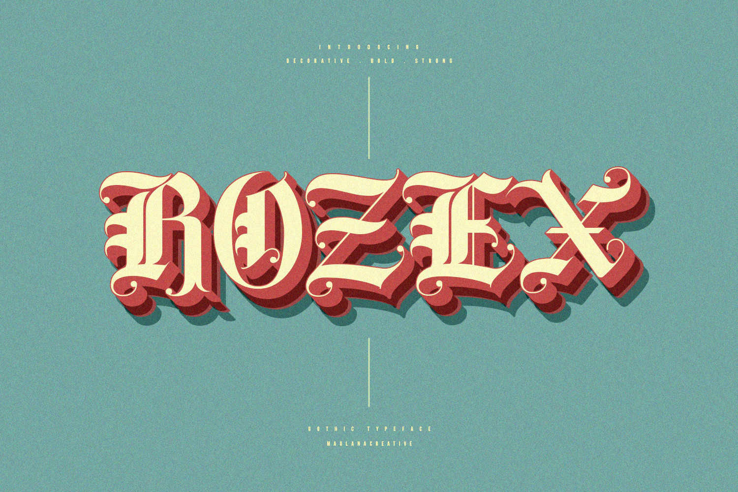 Rozex - Bold Decorative Gothic Font | Stunning Blackletter ...