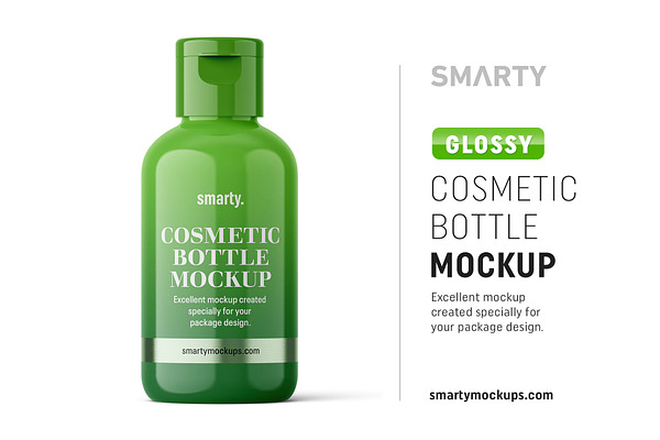 Download Glossy Cosmetic Bottle Mockup Creative Photoshop Templates Creative Market