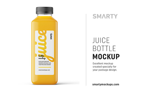 Download Orange Juice Bottle Mockup Creative Photoshop Templates Creative Market