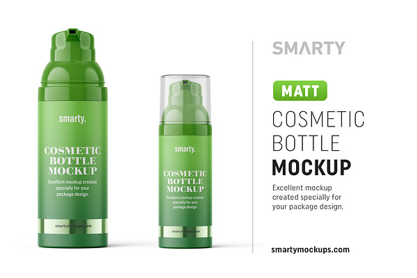 Download Matt Airless Bottle Mockup Creative Photoshop Templates Creative Market