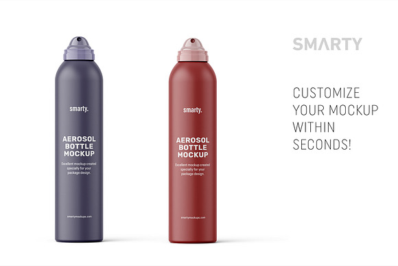 Download Matt Aerosol Bottle Mockup Creative Photoshop Templates Creative Market