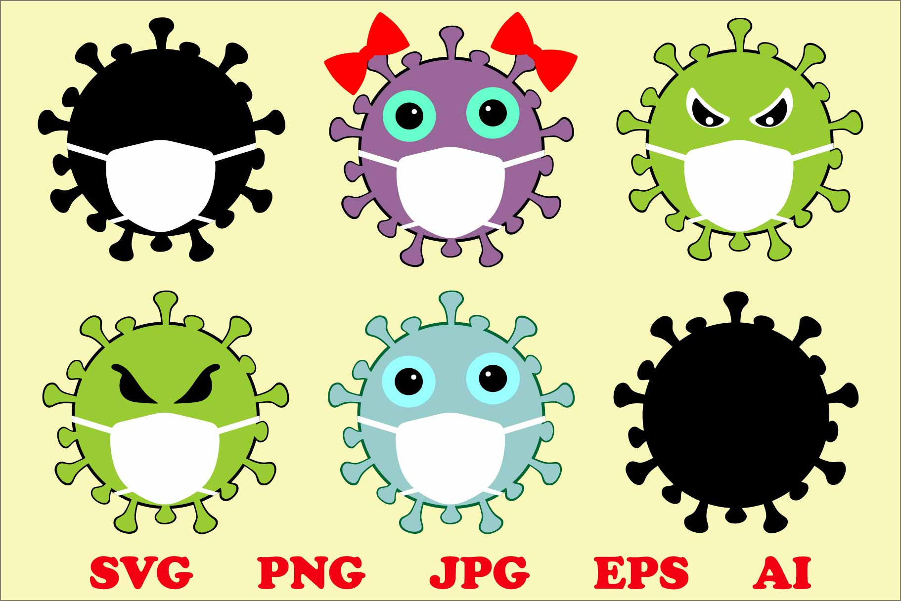 Download Coronavirus Covid19 Virus Svg Png Pre Designed Photoshop Graphics Creative Market