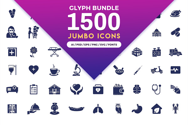 Download Jumbo Icons Flat Vector Pack Pre Designed Photoshop Graphics Creative Market PSD Mockup Templates