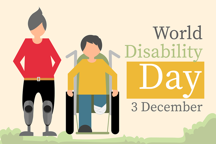 World Disability Day Illustration PreDesigned Illustrator Graphics