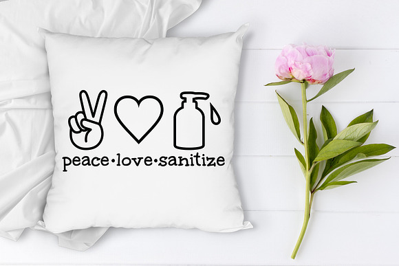 Download Peace Love Sanitize Svg Quarantine Pre Designed Photoshop Graphics Creative Market