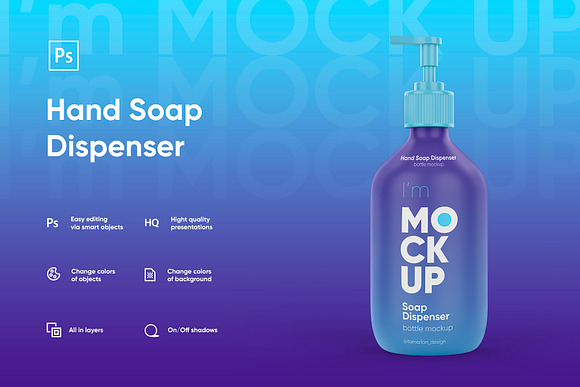 Download Hand Soap Bottle Mockup Creative Photoshop Templates Creative Market