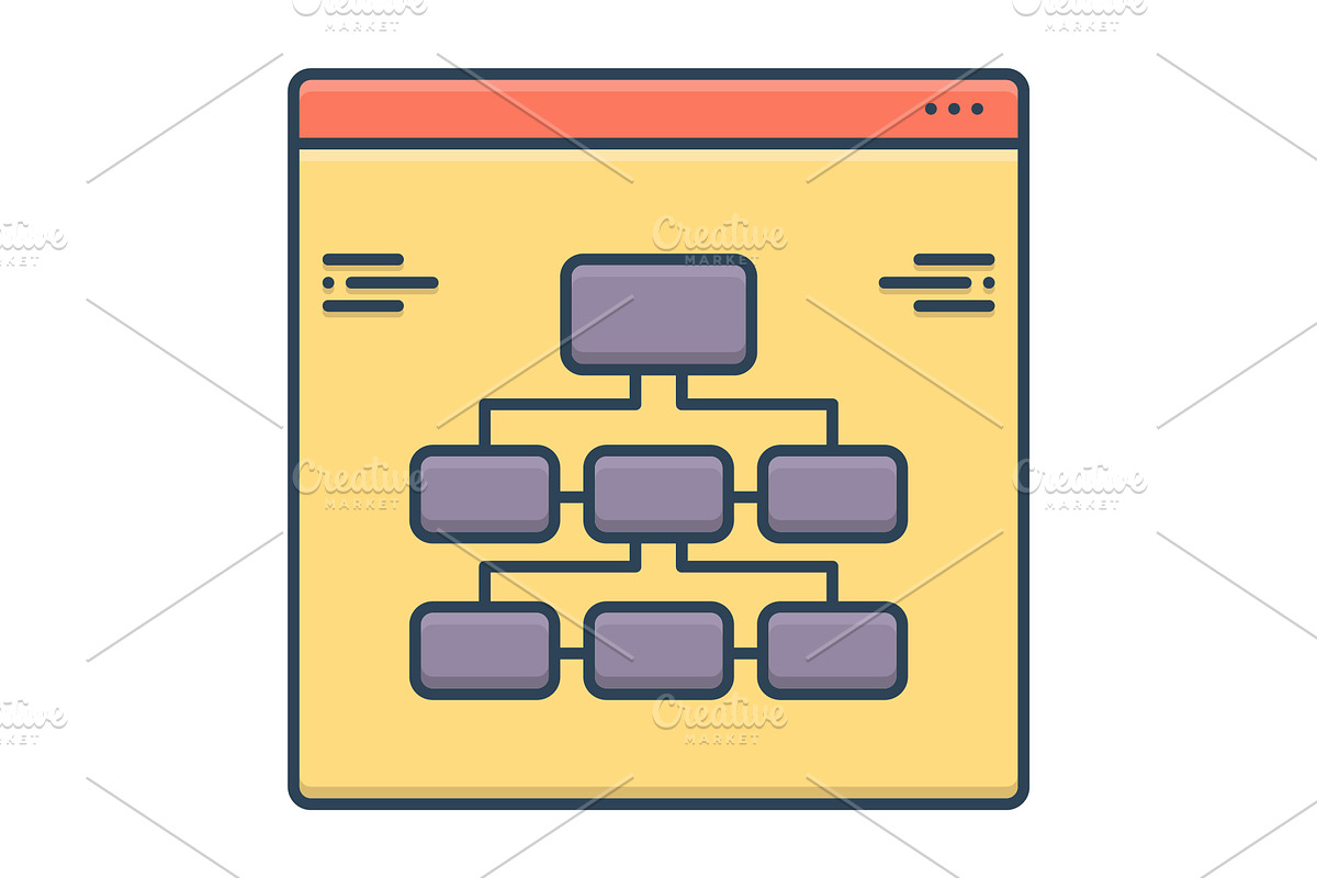 Information architecture icon | Pre-Designed Illustrator Graphics ...