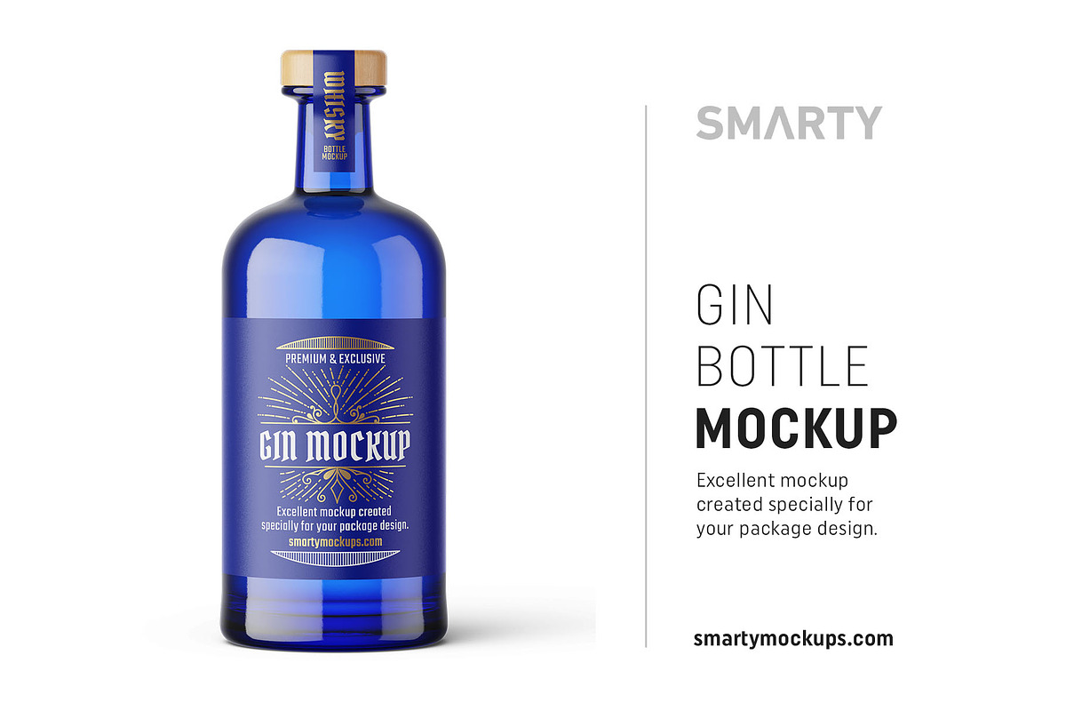 Download Gin bottle mockup | Creative Photoshop Templates ...