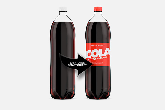 Download Cola Bottle Pet Mockup Creative Photoshop Templates Creative Market