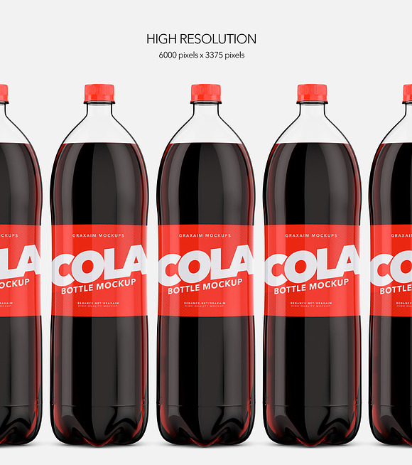 Download Cola Bottle Pet Mockup Creative Photoshop Templates Creative Market