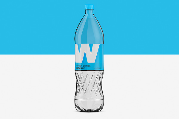 Download Water Bottle Pet - Mockup - 500ml | Creative Photoshop Templates ~ Creative Market