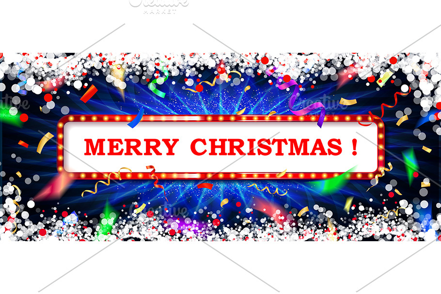 Christmas and Happy Birthday card | Background Graphics ~ Creative Market