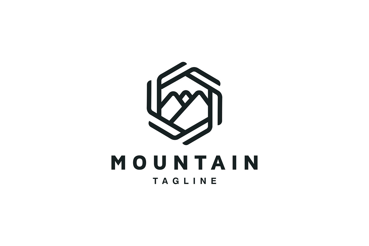 Minimal Mountain Logo Pack | Creative Illustrator Templates ~ Creative