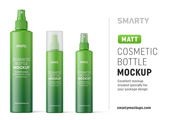 Download Matte Spray Bottle Mockup Creative Photoshop Templates Creative Market