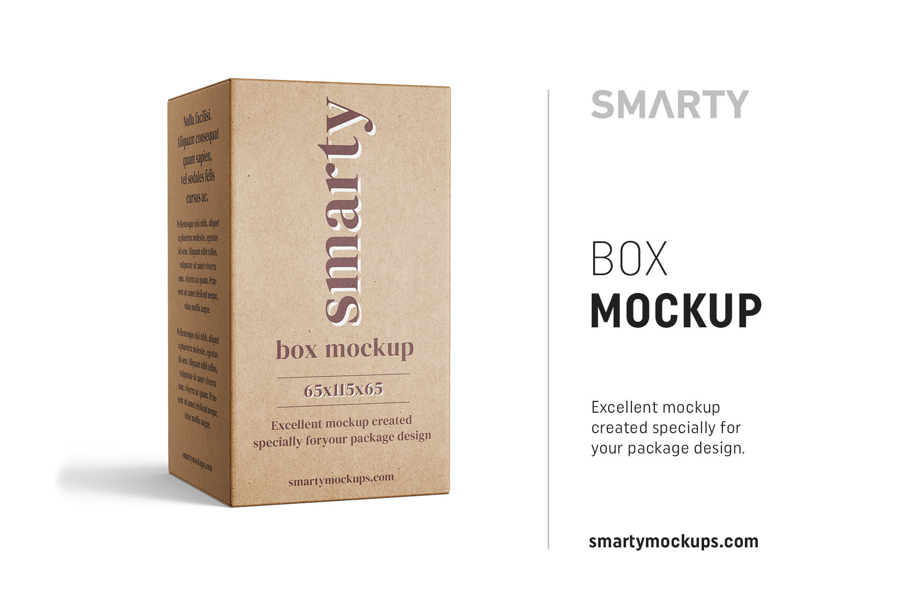 Download Box mockup 65x115x65 | Creative Photoshop Templates ~ Creative Market