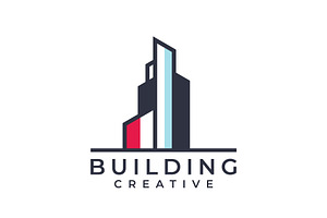 Apartment Building Real Estate Logo | Creative Illustrator Templates ...