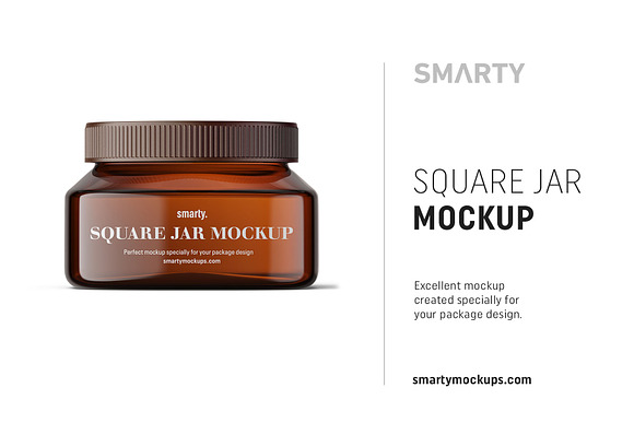 Download Square Jar Mockup Creative Photoshop Templates Creative Market PSD Mockup Templates