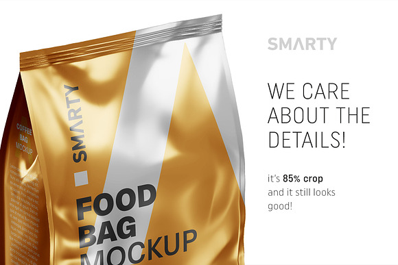 Download Metallic Food Bag Mockup Creative Photoshop Templates Creative Market