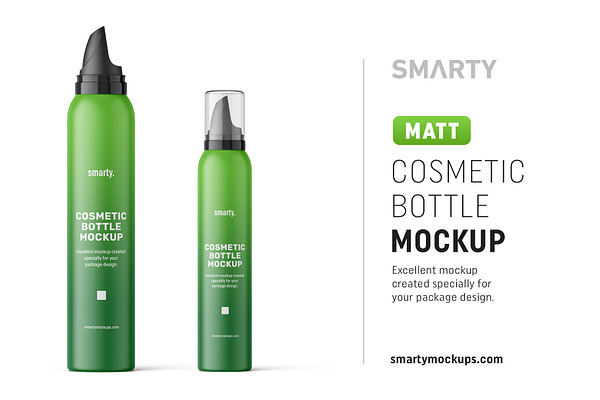 Download Matte Cosmetic Bottle Mockup 150ml Creative Photoshop Templates Creative Market