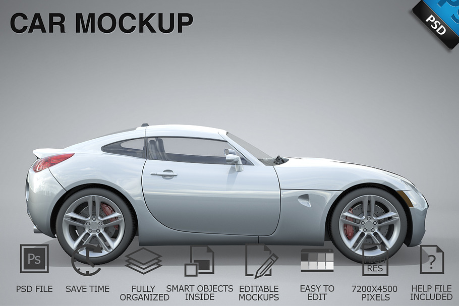 Car Mockup 03 | Creative Photoshop Templates ~ Creative Market