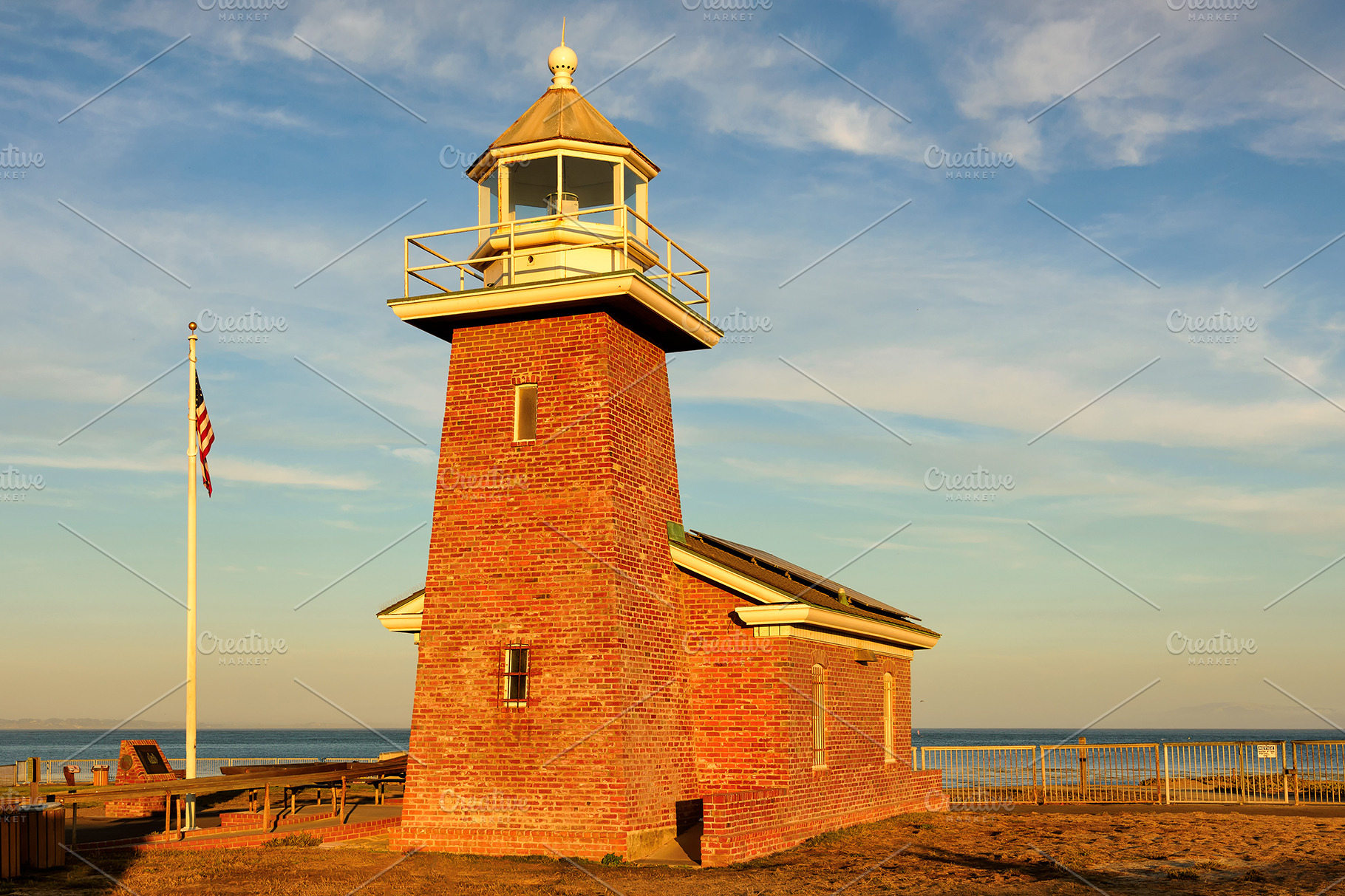 California Lighthouse In Santa Cruz High Quality Architecture Stock Photos Creative Market