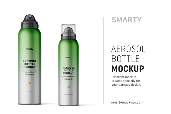 Download Metallic Aerosol Bottle Mockup Creative Photoshop Templates Creative Market