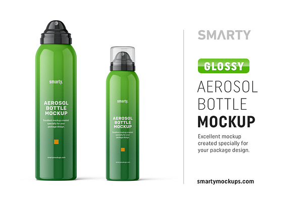 Download Metallic Aerosol Bottle Mockup Creative Photoshop Templates Creative Market