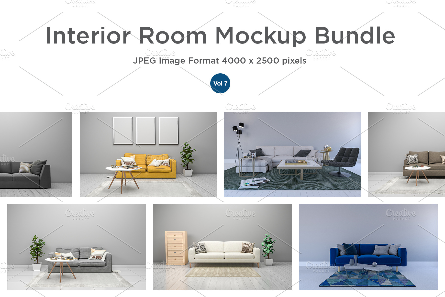 Download Interior Living Room Mockup V7 Creative Photoshop Templates Creative Market PSD Mockup Templates