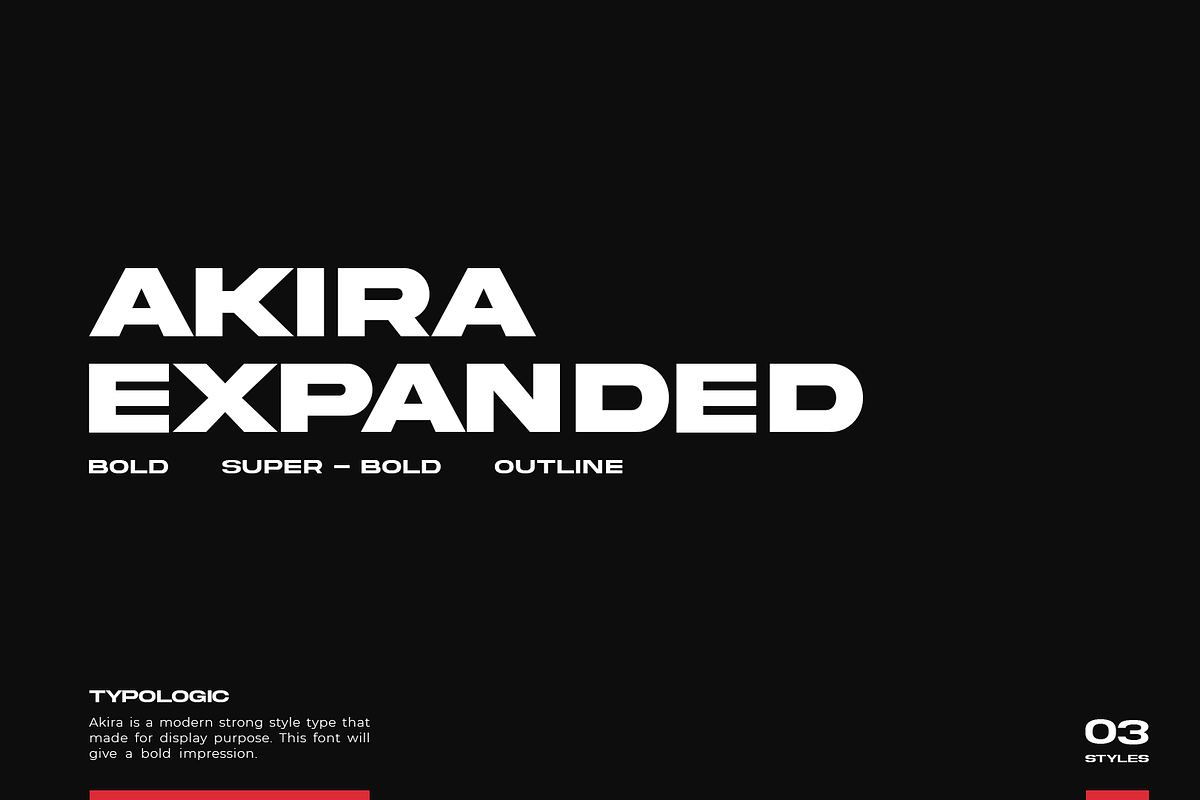 [Photoshop] police Akira Expanded font Artboard-1-