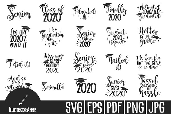 Download Graduation Svg Bundle Pre Designed Illustrator Graphics Creative Market PSD Mockup Templates