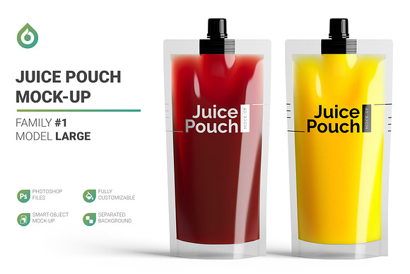 Download Juice Doypack Pouch Mockup Creative Photoshop Templates Creative Market