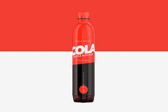 Download Cola Bottle Pet Mockup 500ml Creative Photoshop Templates Creative Market