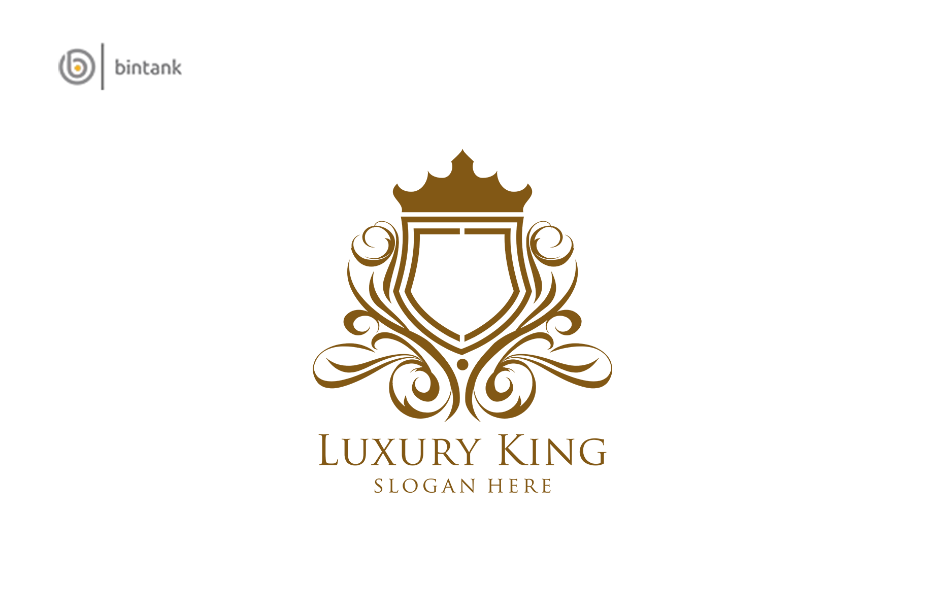 Luxury Gold Shield Logo Template