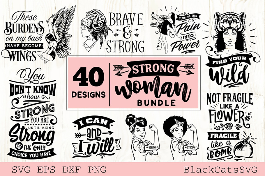 Download Inspirational Bundle SVG 40 designs | Pre-Designed ...