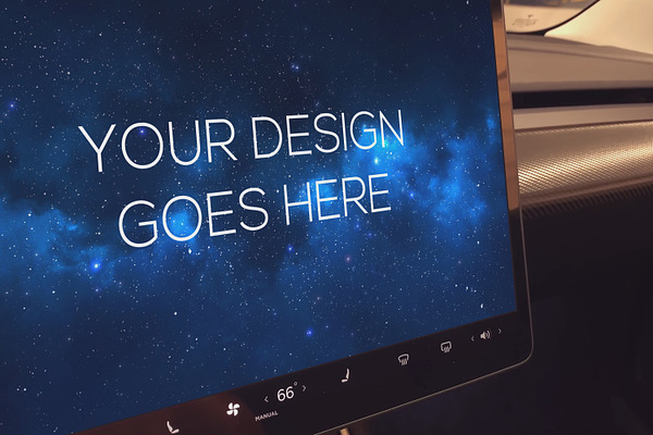 Download 12 PSD Tesla 3 Display Mockup | Creative Photoshop Templates ~ Creative Market