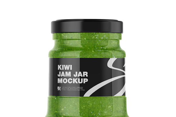 Download Kiwi Jam Jar Mockup Creative Photoshop Templates Creative Market