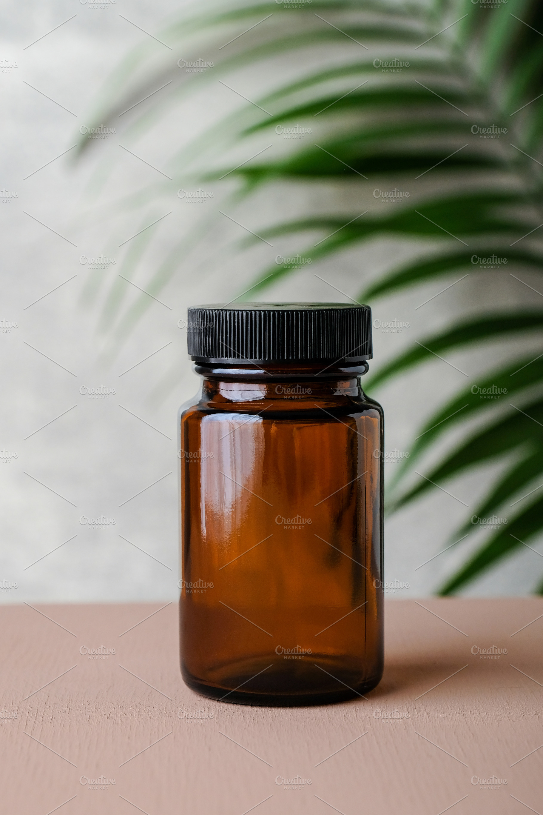 Download Amber Glass Supplement Bottle High Quality Beauty Fashion Stock Photos Creative Market