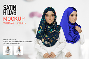 Download HIJAB MOCKUP SET | 2 PSD FILES | Creative Photoshop Templates ~ Creative Market