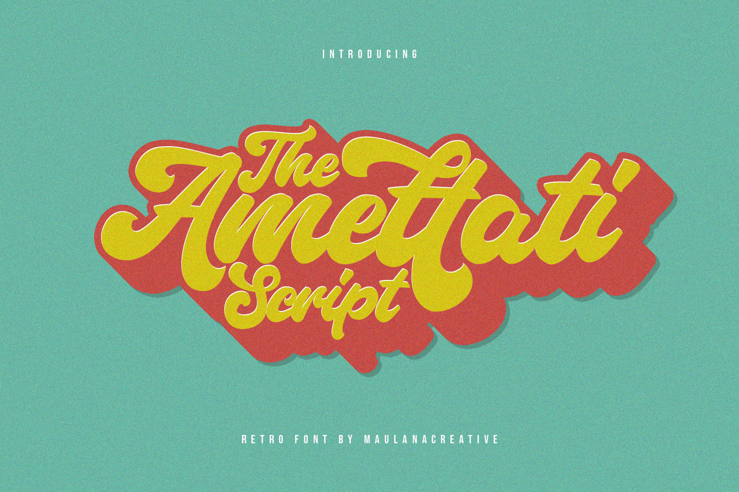 Amettati Script Retro Font  Stunning Script Fonts 