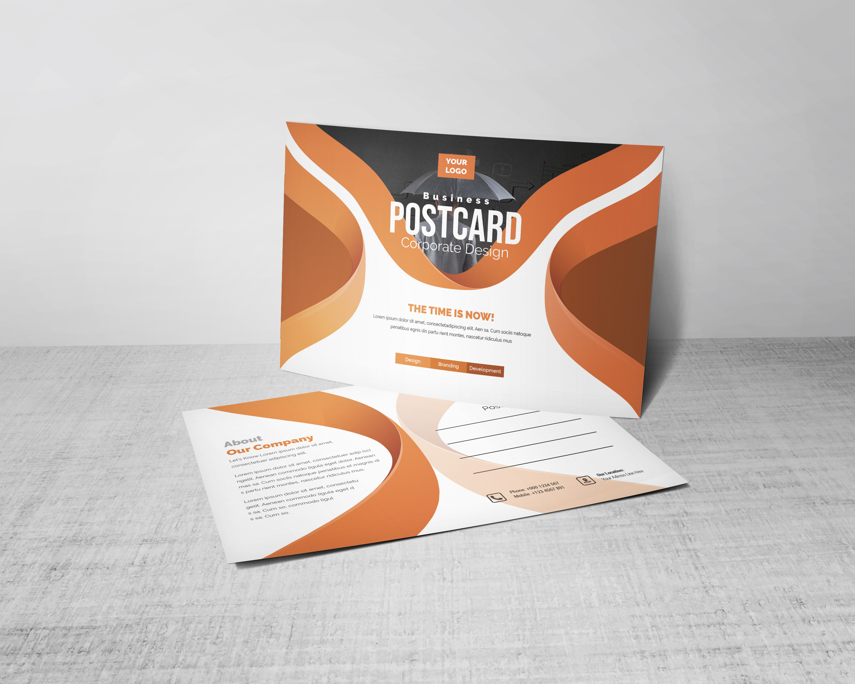 postcard illustrator template download