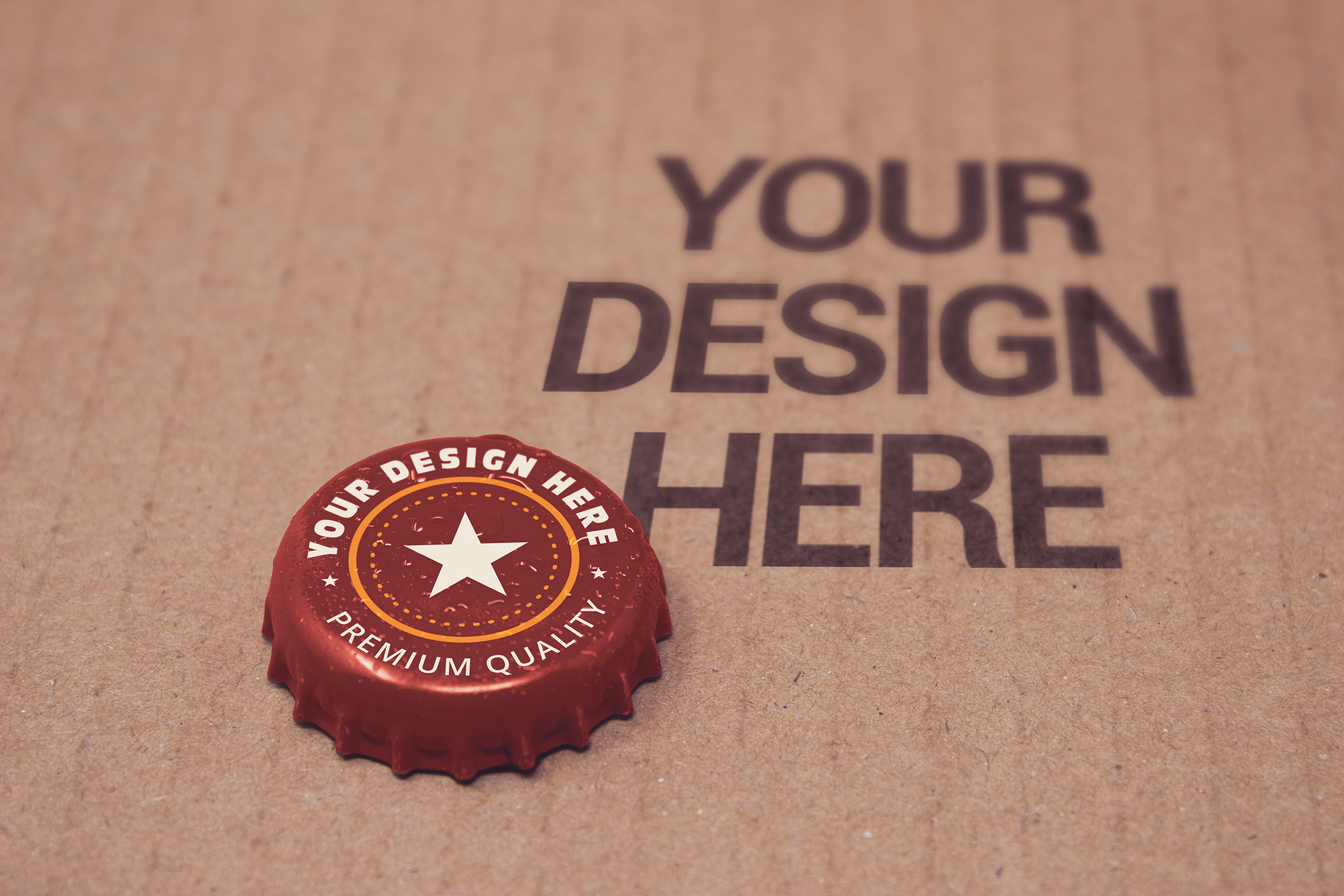 Download Paperboard Bottle Cap Mockup Creative Photoshop Templates Creative Market Yellowimages Mockups