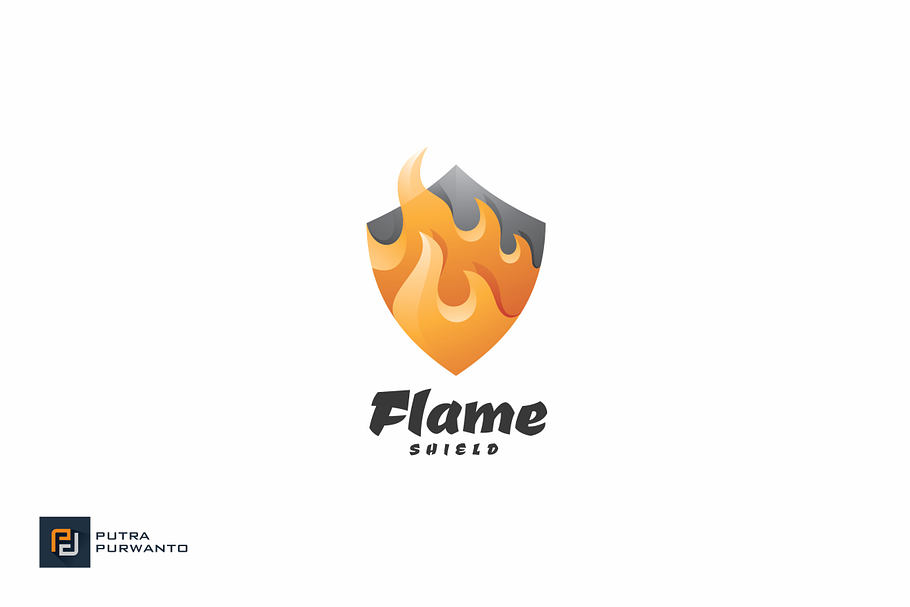 Fire Shield - Logo Template | Creative Illustrator Templates ~ Creative