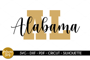 Download Alabama Svg Dxf Cricut Download Pre Designed Photoshop Graphics Creative Market SVG, PNG, EPS, DXF File